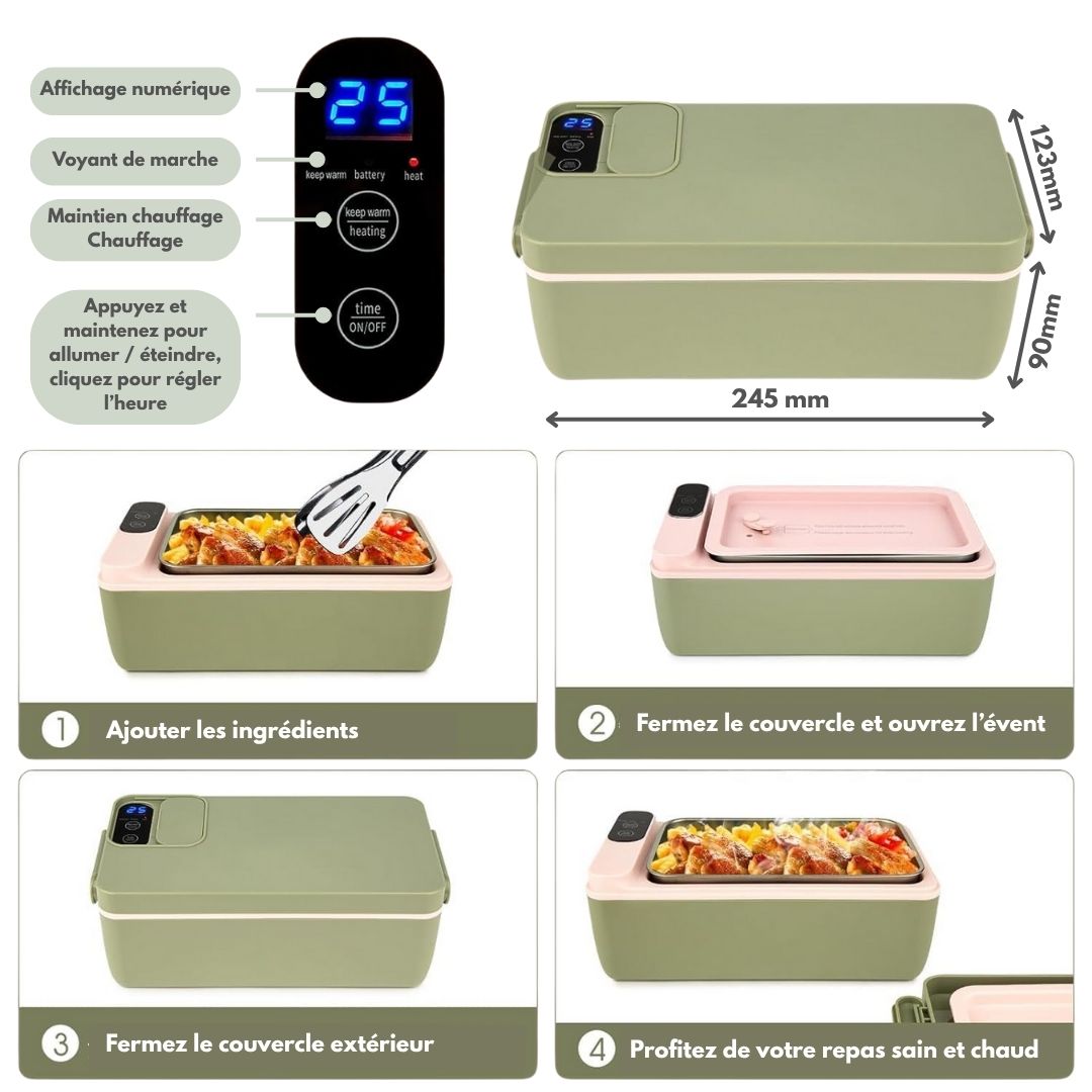 Lunch box chauffante sans fil - NomadeCook